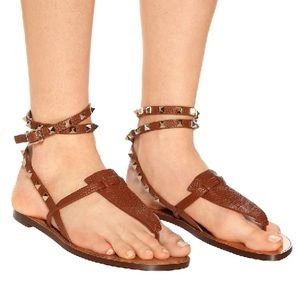 Valentino Rockstud wrap around sandal